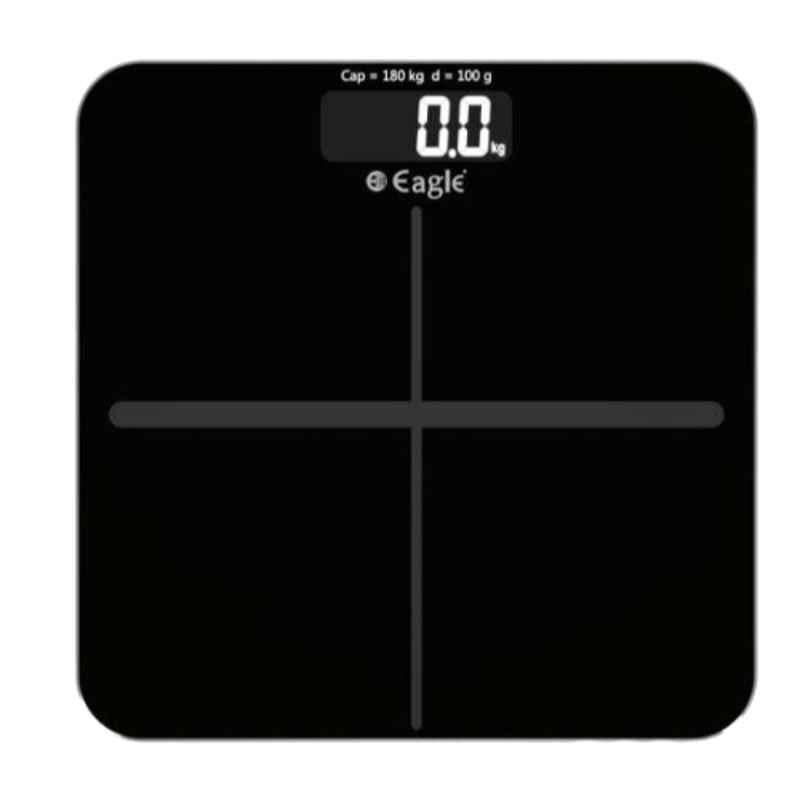 Eagle 180kg Black Electronic Body Weighing Scale, EEP1100A