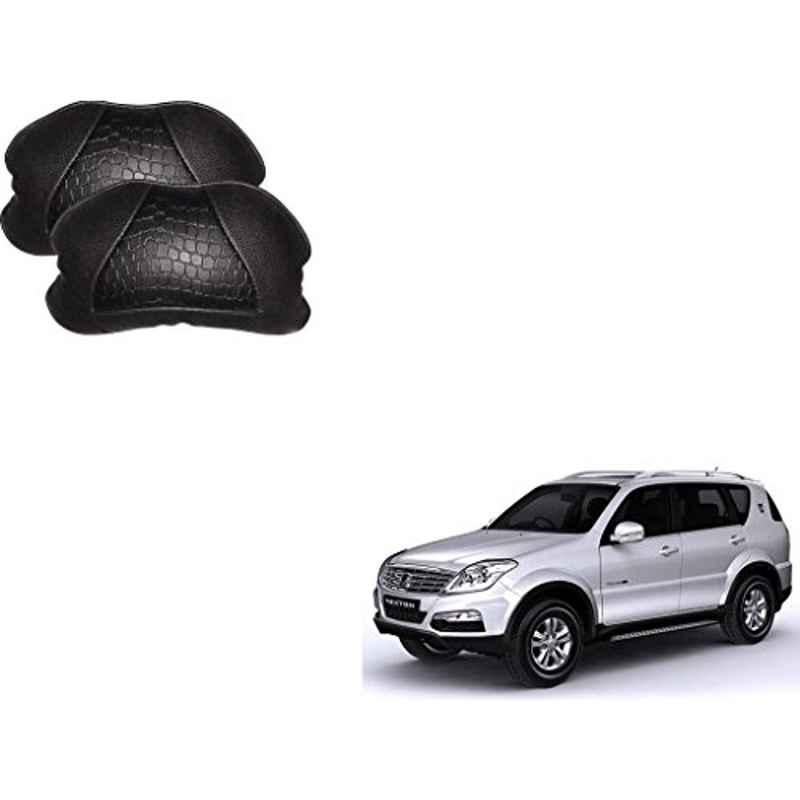 Kozdiko 2 Pcs Memory Foam Black Neck Rest Cushion Pillow Set for Mahindra Rexton