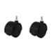 Nixnine Standard Office Revolving Chair Replacement Wheels, REG_BLK_2PS (Pack of 2)