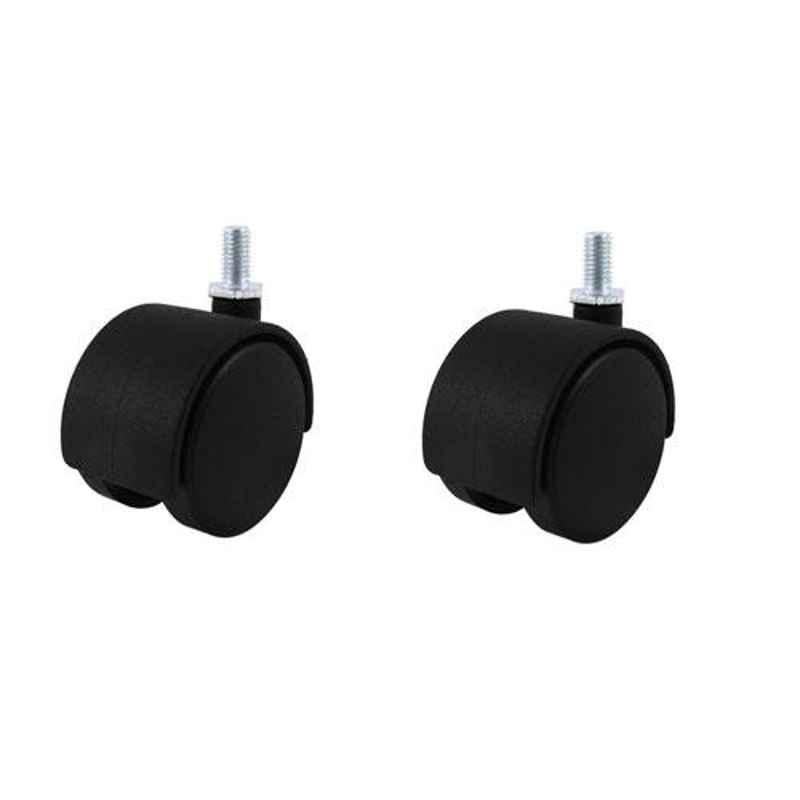 Nixnine Standard Office Revolving Chair Replacement Wheels, REG_BLK_2PS (Pack of 2)