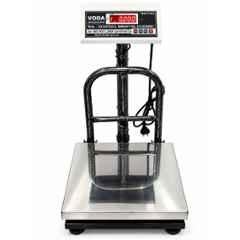 Voda 200kg Stainless Steel Black Bench Type Heavy Duty Weighing Scale with 1 Year Warranty, Platform Size: 300x300 mm