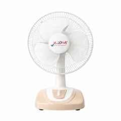Zoom Cosmo 50W 2300rpm White Powerful Oscillating Multipurpose Hi Speed Table Fan, Sweep: 300 mm