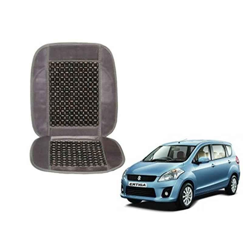Kozdiko Wooden Beads Car Seat Cushion with Velvet Border for Maruti Ertiga