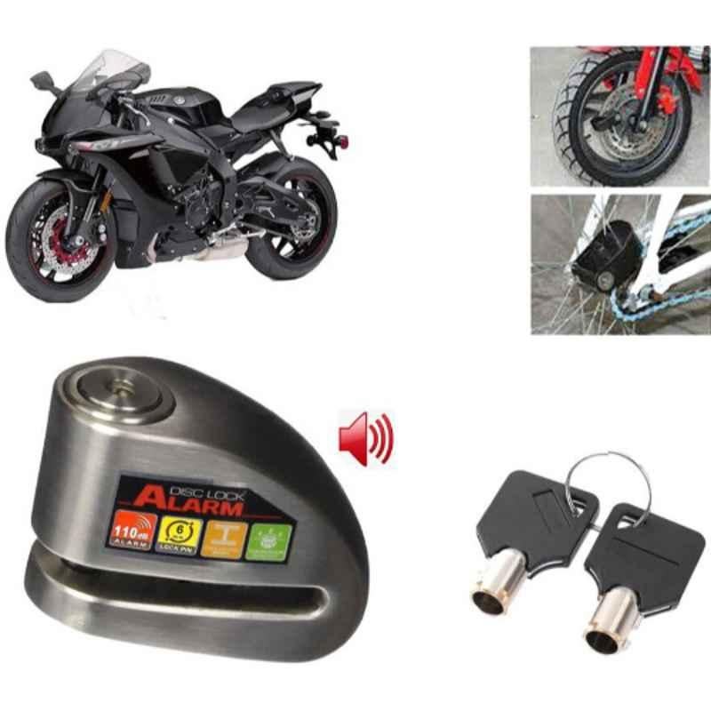 Auto Pearl Steel Black Anti-Theft Alarm Disc Brake Lock for YZF R1M BS6, Lock_876