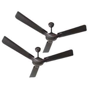 Activa Corolla 50W 390rpm 3 Blade Smoke Brown Ceiling Fan with 2 Years Warranty, Sweep: 1200 mm (Pack of 2)