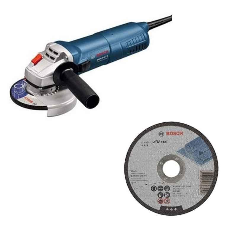 Bosch GWS 9-115 900W Professional Angle Grinder with 115x1x22.23 mm AT 60T BF Metal Cutting Disc Combo