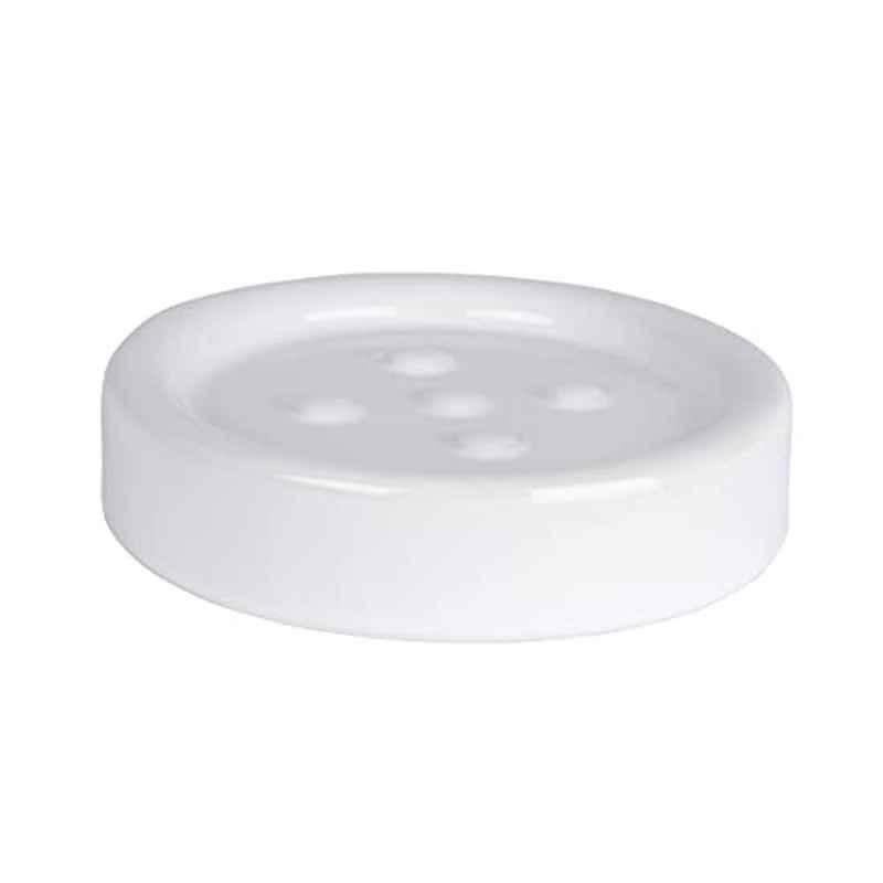 Wenko Ceramic Polaris White Soap Dish, 18962100