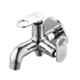 Spazio Prime Brass Chrome Finish 2 Way Angle Valve with Wall Flange for Bathroom Tap (Pack of 3)