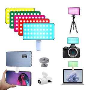 Digitek 12W 2500K-9900K Multicolour Portable LED Video Light with 2000mAh Rechargeable Battery, LED-D12W ML RGB