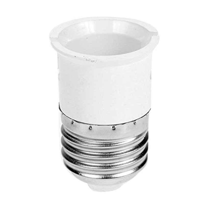 Polycarbonate White E27 to B22 Base Lamp Holder