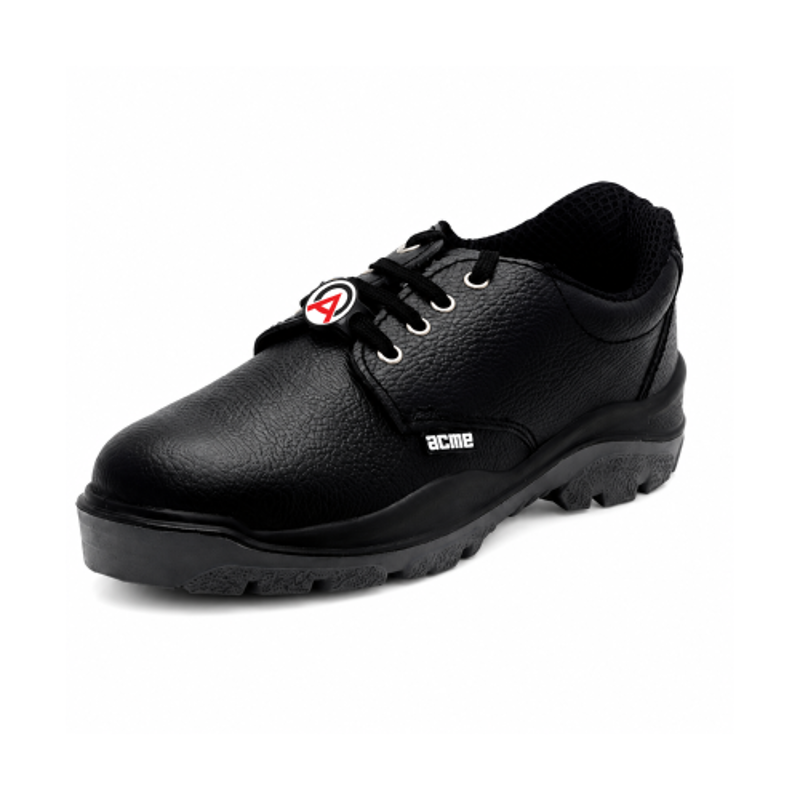 Acme AP-22 Storm Steel Toe Low Ankle Black Work Safety Shoes, Size: 6