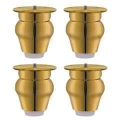 Plantex Heavy Duty Stainless Steel 3 inch Sofa Leg/Bed Furniture Leg Pair for Home/Furniture Sofa Legs for Table/Sofa Support Legs/Sofa Furniture Leg Gold Finish Set of 4 Pcs
