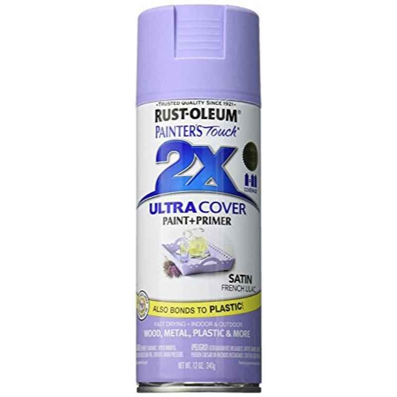 Rust-Oleum Painters Touch 12 Oz Satin French Lilac 249079 2X Ultra Cover Satin Frence Lilac Spray Paint