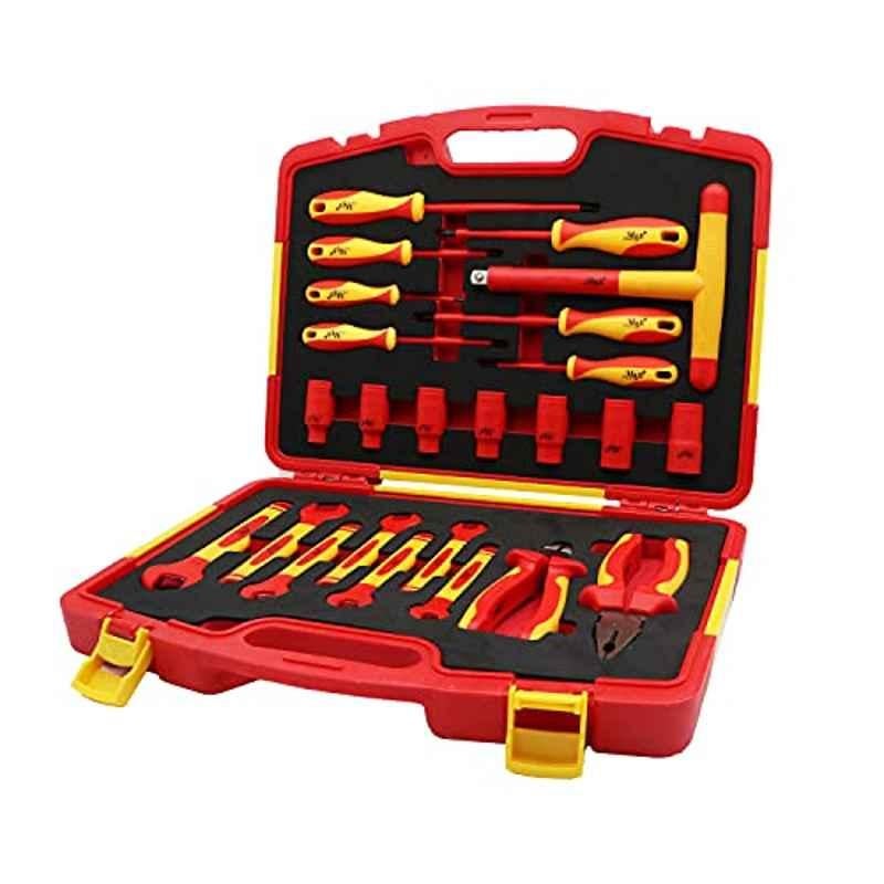 Max Germany 24Pcs V-6501-24 Red & Yellow Insulated Tools Set