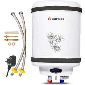 Candes Perfecto 25 Litre 2000W Metal White & Black Storage Water Geyser