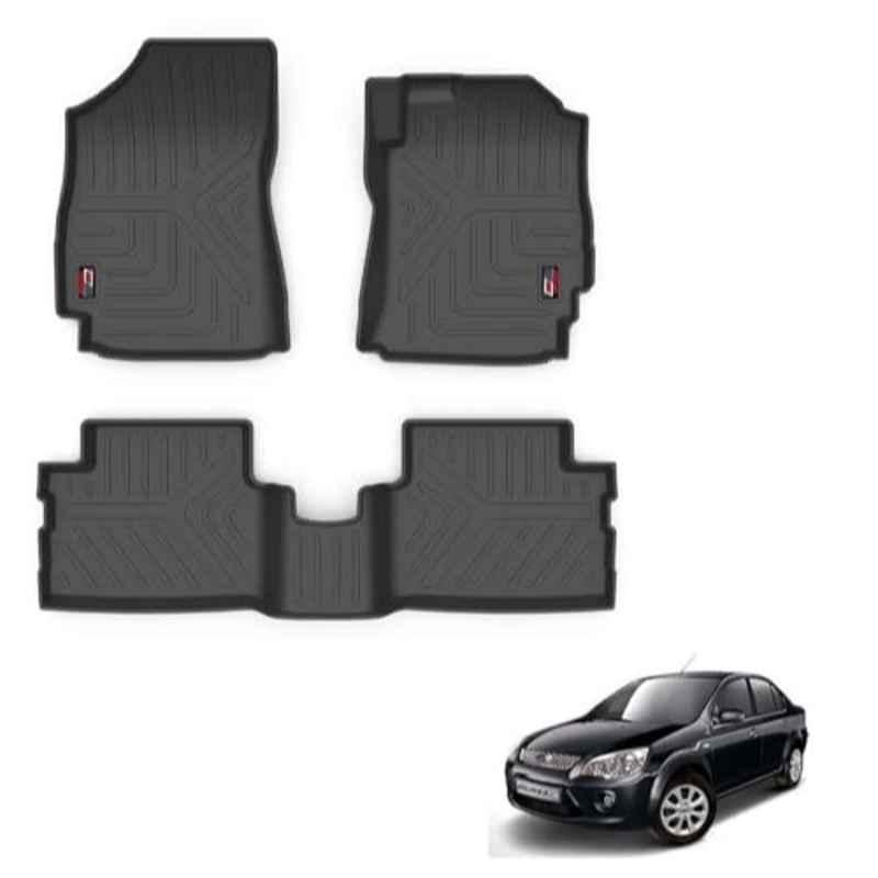 Kozdiko Thermoplastic Polyolefins 3D Life Long Car Floor Mat Set for Ford Fiesta Classic