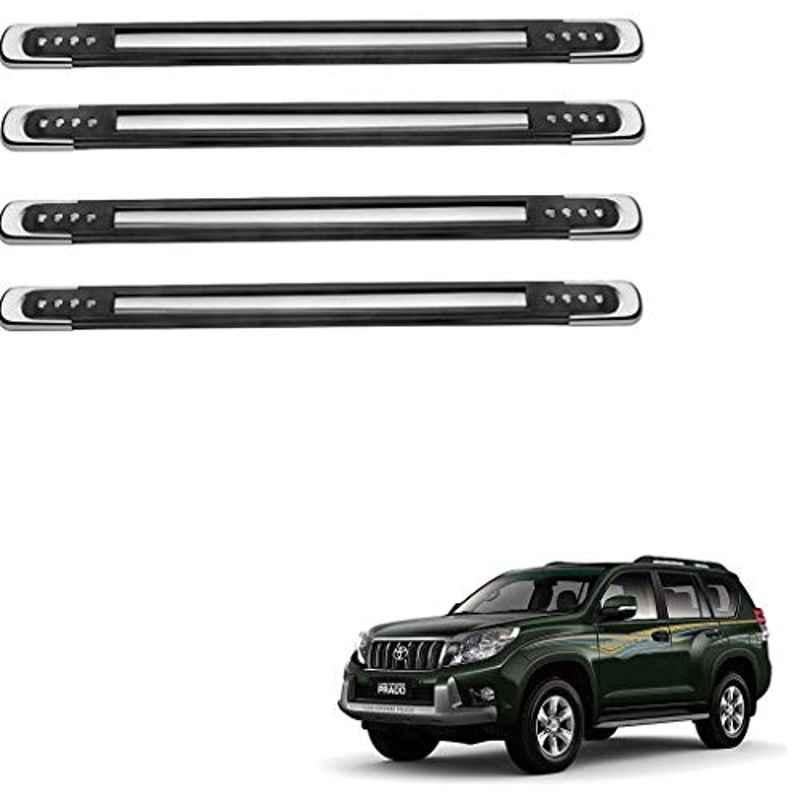 Kozdiko 4 Pcs Designer Black Bumper Protector Set for Toyota Land Cruiser Prado, Koz-65949