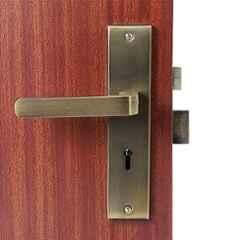 Handle Waala LB303 8 inch 60mm Stainless Steel Antique Brass Finish Mortise Door Lock Set with Brass Lock Body