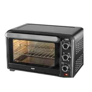 Kaff 30 Litre Black Convection & Rotisserie Oven Toaster Grill with Upper & Lower Heating Element, OLOT30