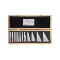 Markvel 12 Pcs Stainless Steel Angle Slip Gauge Set, 6001A