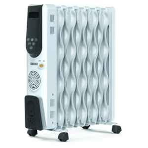 Usha OFR 11 Fin 2500W White Oil Filled Radiator Room Heater with Fan Heater & Remote Control, 4311 FSE PTC