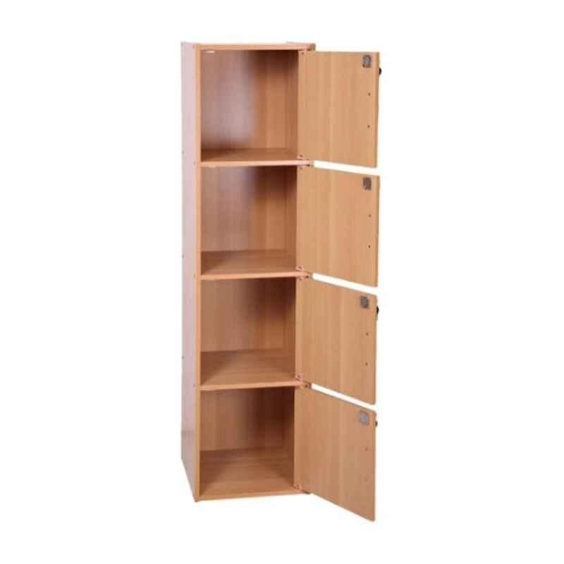 1500x1500x400mm 4 Door Wooden Beige Shelves with 4 Keys