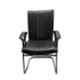 RW Rest Well RW-127 Max Creta Faux Leather & Metal Black Visitor Chair