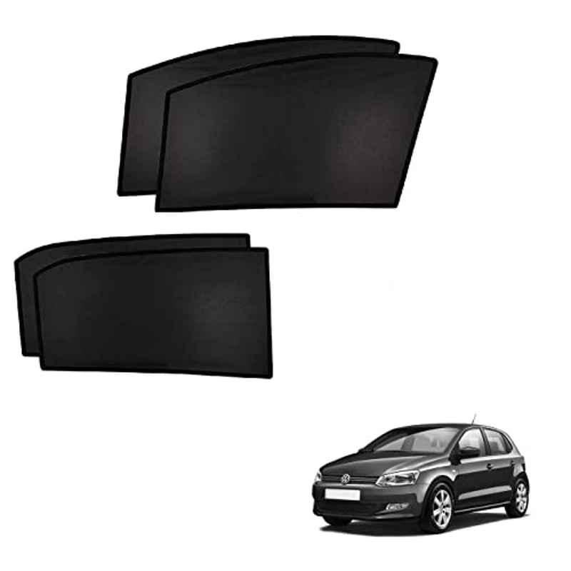 Kozdiko 4 Pcs Custom Fit Non Magnetic Curtains Mesh Car Sun Shade Set for Volkswagen Polo