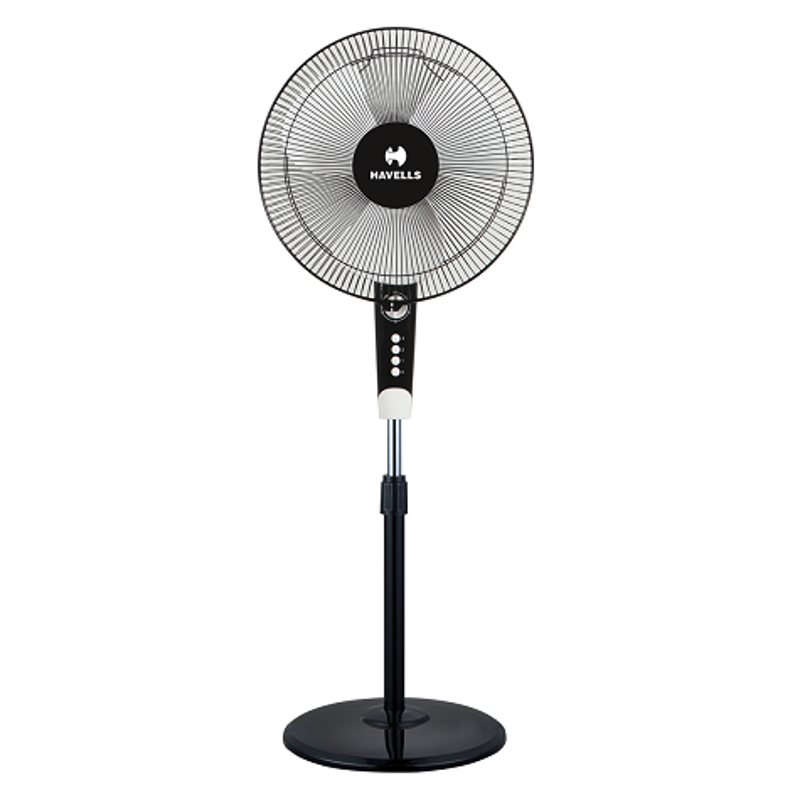 Havells Augusta White & Black Pedestal Fan, Sweep: 400 mm