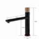ZAP Brass Black & Rose Gold Twist Tall Body Hot & Cold Basin Mixer Pillar Tap