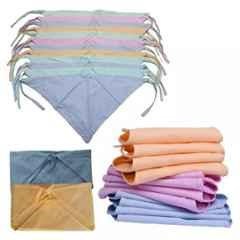 Fastgear Multicolour Cotton Cloth X-Small Diaper for New Born Baby, FG592 (Pack of 9)