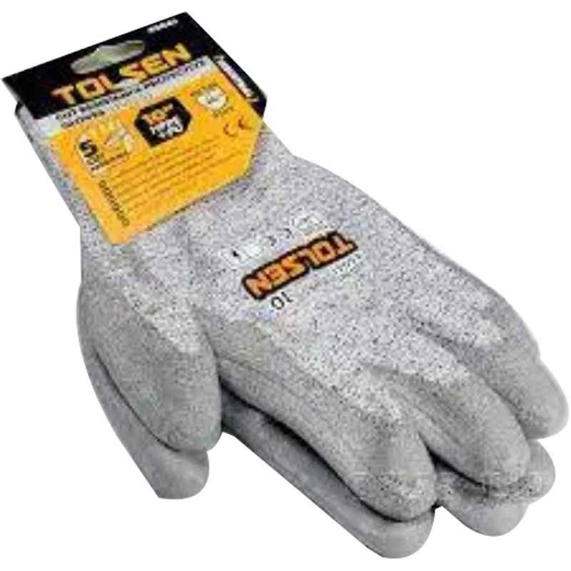 Tolsen 10 inch Level 5 Cut Resistance Protective Gloves, 45041