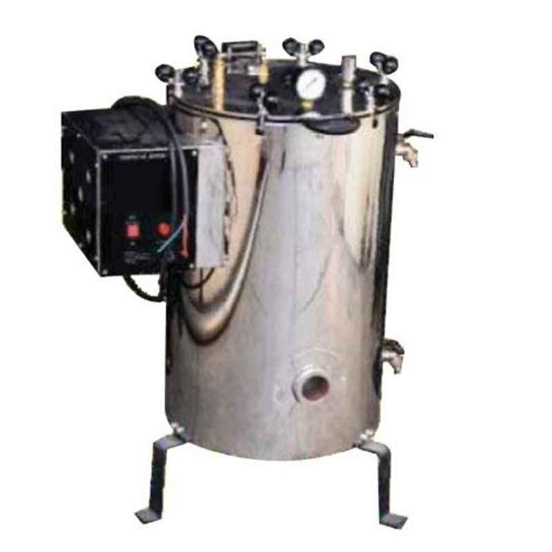 Lux Lighting LLT-904 1.5kW 22L 10x18 inch Vertical Triple Walled High Pressure Wing Nut Autoclave