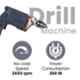 Imported 300W 10mm Drill Machine With Rubber Grip Hammer