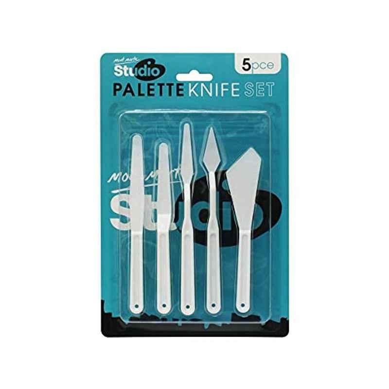Mont Marte 5 Pcs Plastic Palette Scraper Knife Set