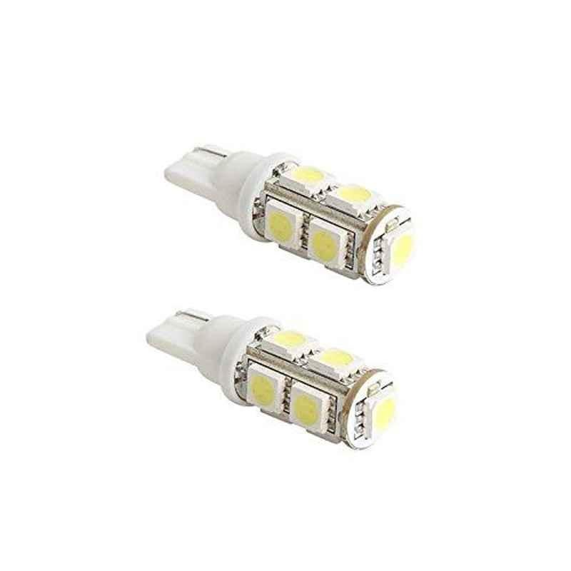 AOW 9 SMD (WHITE) LED Parking Bulb Pilot Light/License Plate car Lights For Tata Sierra (PAIR / 12V)