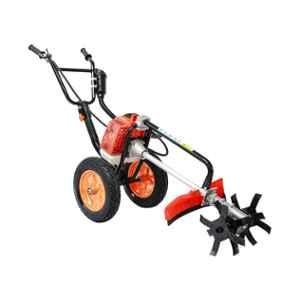 Sharp Garuda 3HP 2 Stroke 63cc Petrol Trolley Brush Cutter with Weeder Attachment, 2T Blade, 80T Blade, Tap & Go