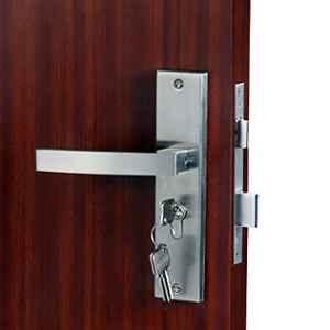 Voltizi 8 inch ‎Stainless Steel ‎Matt Finish Mortise Main & Bedroom Lock Set, ‎MG308