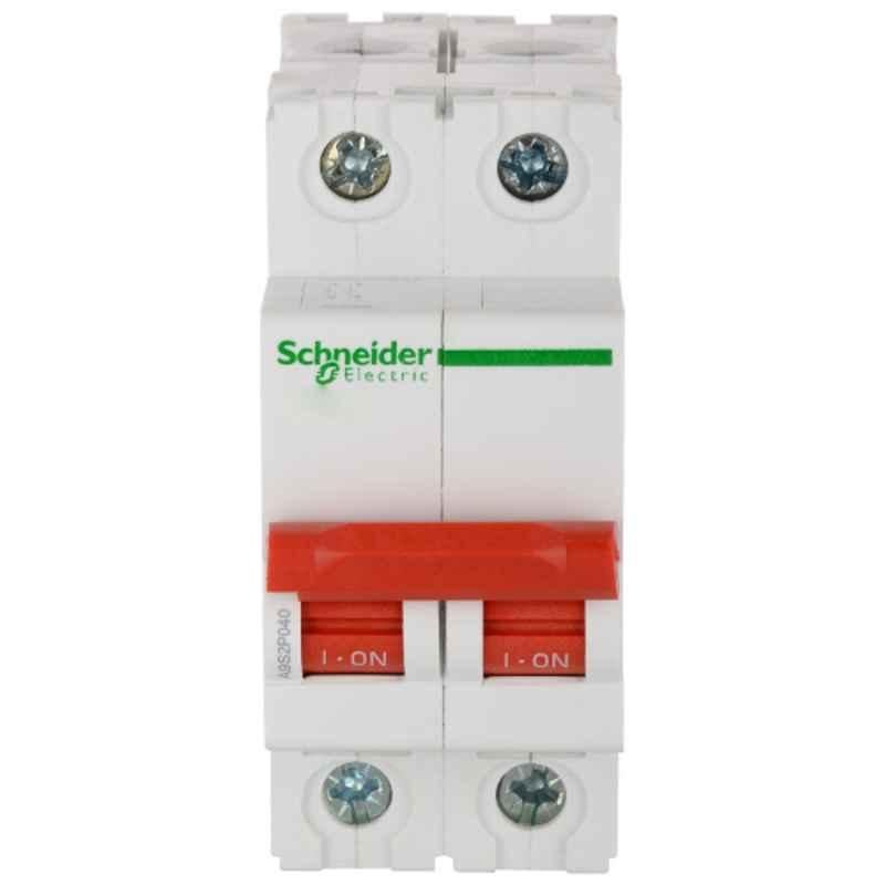 Schneider Electric XSW ACTI-9 63A Double Pole Isolator, A9S2P063