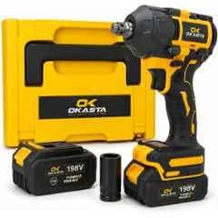 Okasta 1/2 inch 198V 600Nm Li-ion Cordless Impact Wrench with Brushless Motor