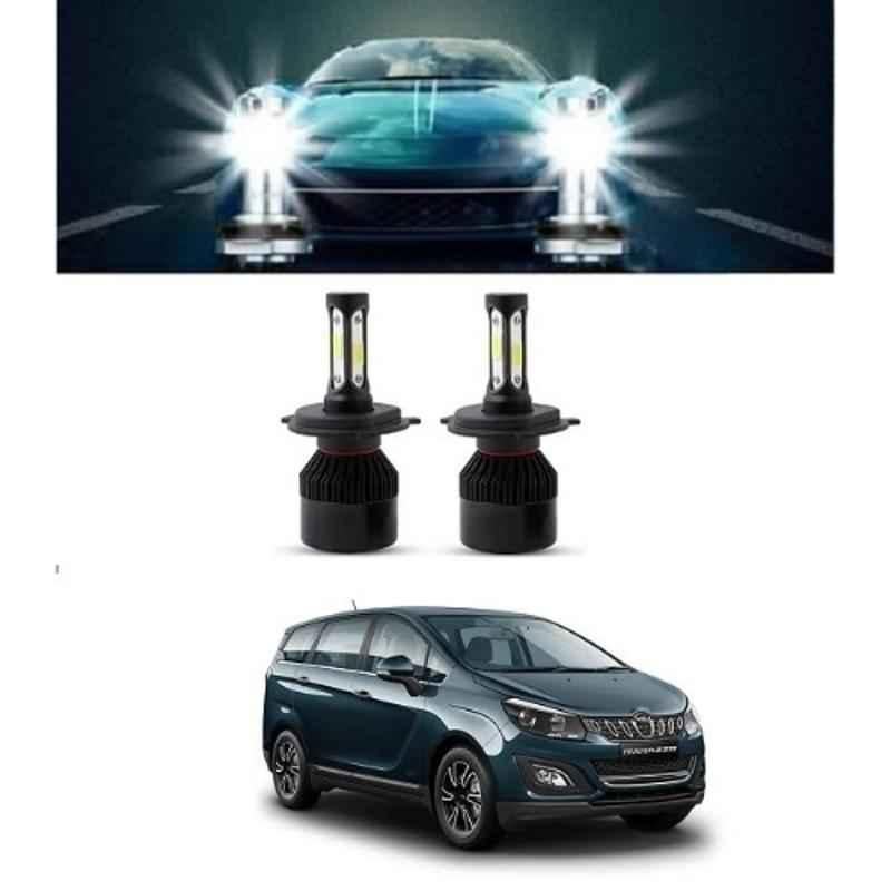 Trigcars 2 Pcs 75W High Power Water Proof Car LED Headlight Bulb Set for Mahindra Marrazo, TRIG72WATTS0113