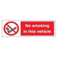 SUNSIGNS 400x600mm Vinyl No Smoking in this Vehicle Signage, SS0213VNLOTHPIXAP