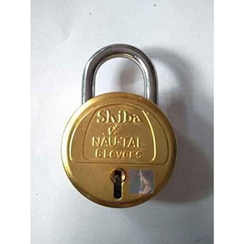 Smart Shophar 50mm Brass & Steel Yellow Bruno Nau-Ta Padlock, SLK18PD-BRUN-YL50-P1
