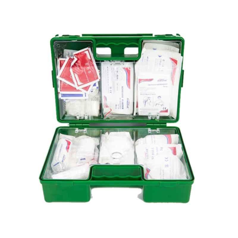 Firstar Plastic Green First Aid Kit, FAFS018