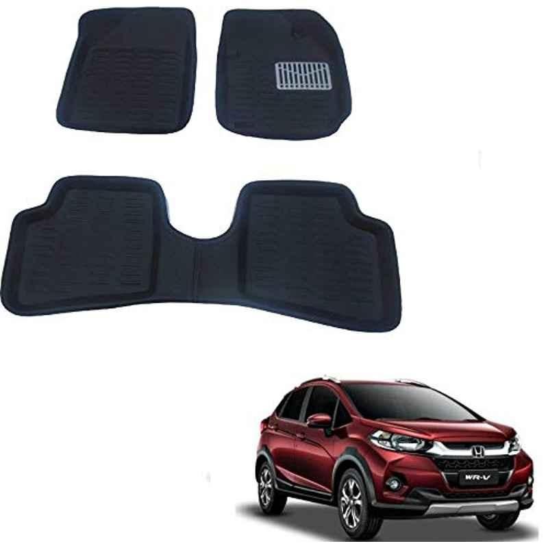 Kozdiko 3D Black Car Foot Mat Set for Honda Wrv, koz_88257