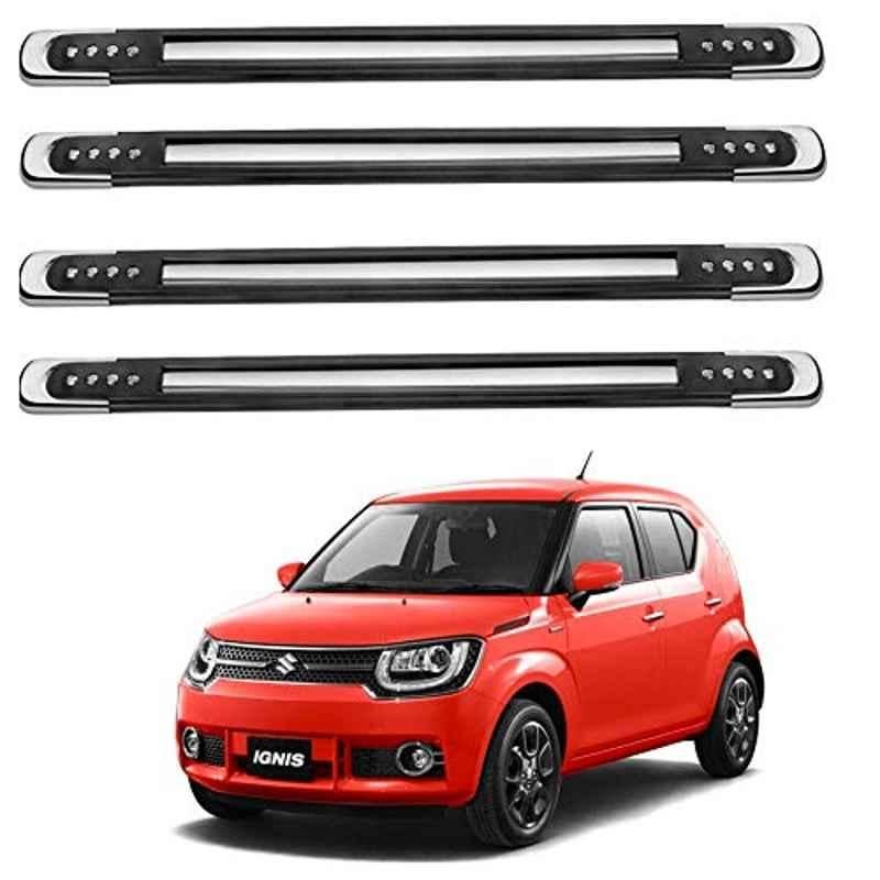 Kozdiko 4 Pcs Designer Black Bumper Protector Set for Maruti Suzuki Ignis