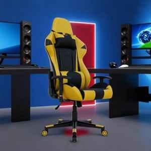 Rose Up Gamer PU Leather Yellow & Black High Black Gaming Chair