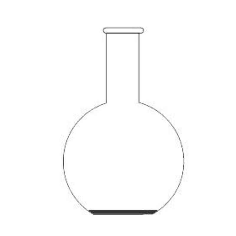 Axiva 2000ml Touff Florence Flat Bottom Boiling Flask, FBFF2000 (Pack of 2)
