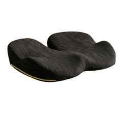 Betterhood PosturePro Plus Memory Foam & Cotton Black Coccyx Seat Cushion, Size: Universal (Pack of 2)