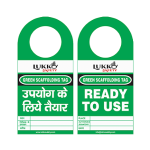 Lukko Safety Ready To Use Scaffolding Tag, LS-T73